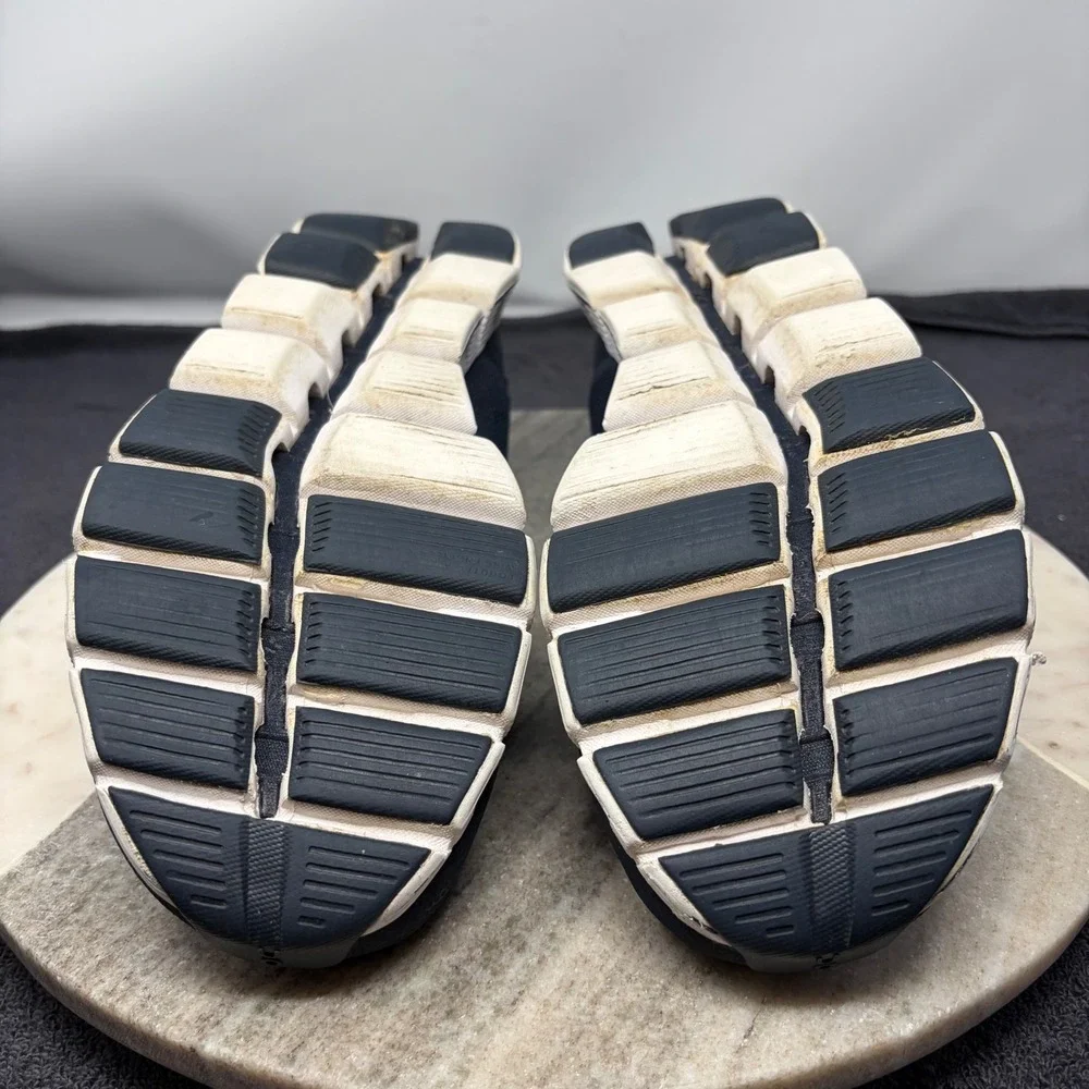 On Cloud 5 Mens 11.5 Running Shoes Midnight Navy Blue White Active Sneaker Tech